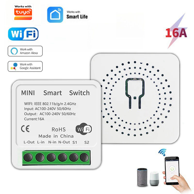 Diy Home Automation Controller - Interruttore Intelligente WiFi Mini Bidirezionale 16A