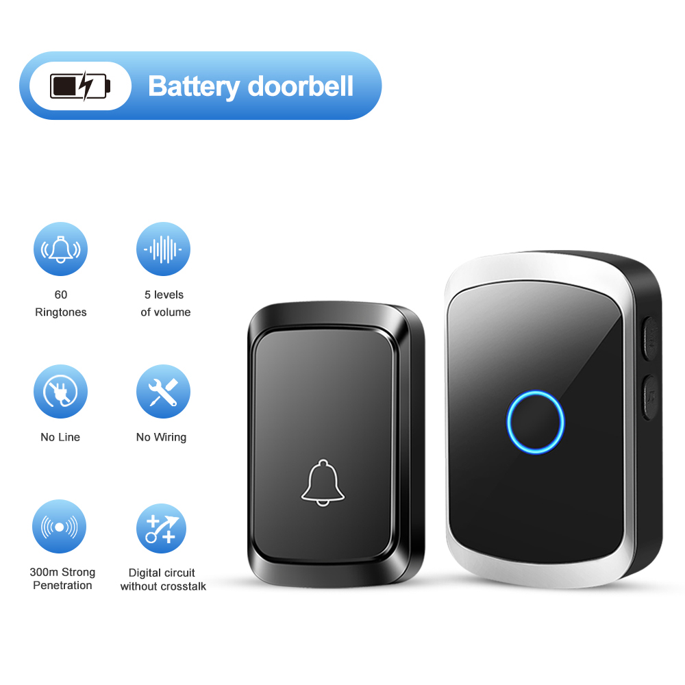 Smart Home Automation Diy - Kit campanello per porta campanello wireless