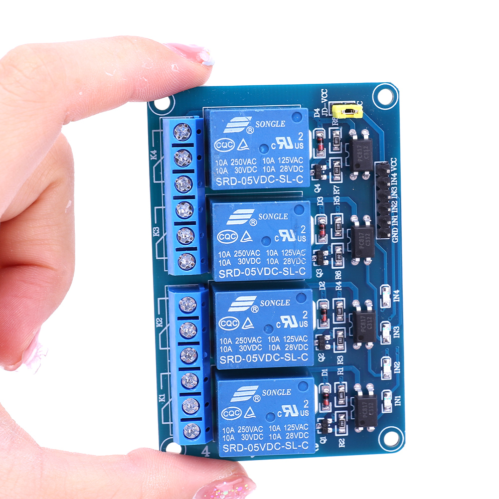 Scheda relè a 4 canali 5V 12V  - Home Automation Arduino recensione e prezzo