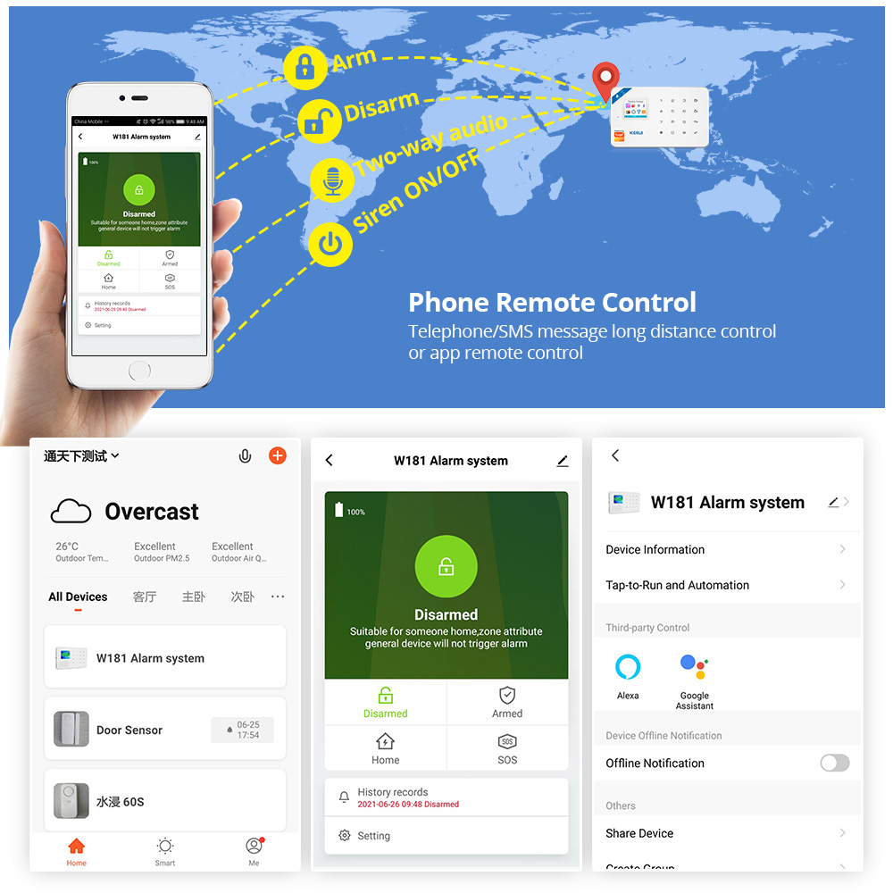 KERUI Kit sistema di allarme d - Smart Home Automation Diy recensione e prezzo